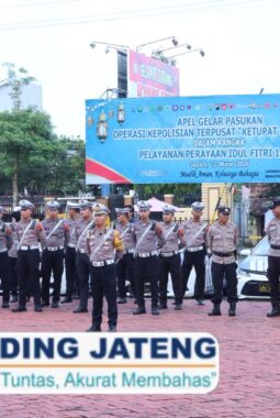 Jamin Keamanan Lebaran 1447 H, Polres Jepara Gelar Apel Pasukan Operasi Ketupat Candi 2026