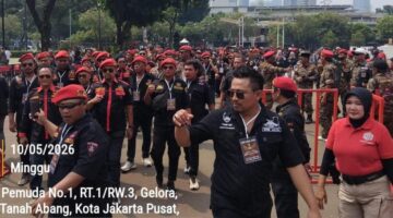 Peringati HUT ke 15, Mf. Hasan Alias Liong Red Pimpin Ratusan Anggota GRIB Jaya Semarang ke GBK Jakarta