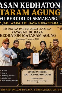 Yayasan Kedhaton Mataram Agung Resmi Berdiri di Semarang, Siap Jadi Wadah Budaya Nusantara